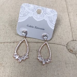 Rose gold earrings